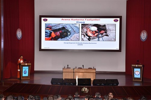 Il comandante della Gendarmerie Search and Rescue Battalion (JAK) ha condiviso le sue esperienze con gli studenti dell'AGGC
